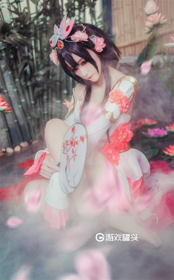 >cosplay>王者荣耀甄姬游园惊梦最新cos照片写真 梦幻粉色少女15p浏览