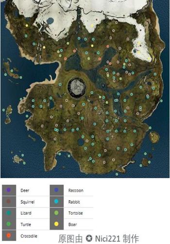 森林游戏物品位置地图图片